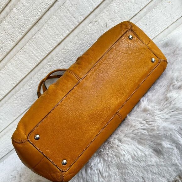 COACH Yellow Butter Fall Y2K Gallery Hampton East West Tote Shoulder Bag SoHo - Picture 6 of 12